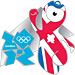 London 2012 Mascot Wenlock Union Flag Pin
