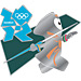 London 2012 Mascot Wenlock Javelin Sports Pin