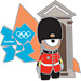 London 2012 Mascot Wenlock Palace Guard Pin