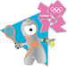 London 2012 Mascot Wenlock Tennis Sports Pin