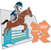 London 2012 Mascot Wenlock Equestrian Sports Pin