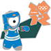 London 2012 Mascot Wenlock Boxing Sports Pin