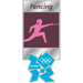 London 2012 Fencing Pictogram Pin