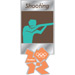 London 2012 Shooting Pictogram Pin