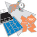 London 2012 Mascot Wenlock Diving Pin