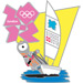 London 2012 Mascot Wenlock Sailing Pin