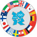 London 2012 Historical Olympic Games Host Country Flags Pin