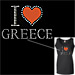 Metal Studded Tank Top - I Love Greece Style T6000