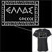 Metal Studded Tshirt - Hellas / Greece with Greek Key Motif Style T6670