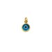14K Gold Evil Eye Small Pendant, 5mm