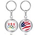 Vancouver 2010 USA Flag Spinner Keychain