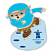 Vancouver 2010 Quatchi Speed Skating Pin 