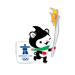 Vancouver 2010 Miga Carrying Torch Pin