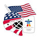 Vancouver 2010 USA Goalie Mask-Flag Pin