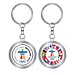 Vancouver 2010 Country Flag Spinner Keychain
