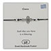 The Filia Bracelet Collection:: Greek Cross Adjustable Macrame Black Bracelet