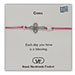 The Filia Bracelet Collection:: Greek Cross Adjustable Macrame Pink Bracelet