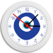 Greek Time - Greek Mati Evil Eye Wall Clock