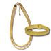 Greek Key Gold Overlay Double Strand Necklace and Bracelet Set