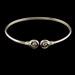 Sterling Silver Cuff Bracelet - Swirl (9mm)