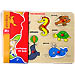 Learning The Sea Animals - Wooden Peg Puzzle (in Greek) Age 3+