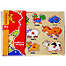 Learning The Farm Animals - Wooden Peg Puzzle (in Greek) Age 3+