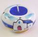 Small Greek porcelain candle