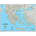 National Geographic Laminated Political Map of Greece 30" x 24"