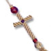 Religious Handmade Gold Thread Komboskini Cross 
