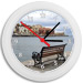 Greek Time - Greek Island Wall Clock - Chania Harbor View