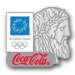 Athens 2004 Coca Cola  Greek Figure Head Pin