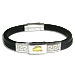 Rubber Bracelet with 18k Gold Emblem - Parthenon