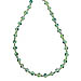 Lime Green Evil Eye Necklace with silver beads KI_6lgreen