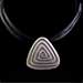 The Byzantium Collection - Triangular Shaped Necklace w/ Greek Key Motif