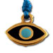 Greek Evil Eye Turqoise Handbraided Macrame Adjustable Necklace 103514