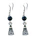 Evil Eye Greek Swirl Motif Earrings Style EK29