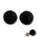 The Santorini Collection - Black Lava Rock Earrings (9mm)