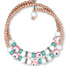 Spiral Mati Evil Eye Bracelet with Pink Seed Beads BI30