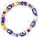 Children's Mati Evil Eye Bracelet with Multi-Color Beads BI385