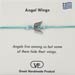 The Filia Bracelet Collection:: Angel Wings “Stay Safe” adjustable Macrame Turqoise string Bracelet
