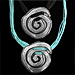 Byzantium Collection - Necklace with Swirl Motif KY190 (2 Color Options)
