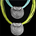 Byzantium Collection - Necklace with Swirl Motif KY250 (2 Color Options)