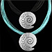 Byzantium Collection - Necklace with Swirl Motif KY40 (2 Color Options)