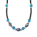 Rubber Necklace w/ Evil Eye Beads