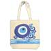 Evil Eye Canvas Tote Bag, 16in by 18in