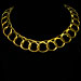 18k Gold Overlay Necklace - Hand Braided Wire