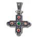 Mystras Byzantine Collection, Sterling Silver Square Cross 25mm