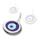 Decorative Glass Evil Eye - Platinum - Style 3.PL