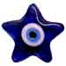 Blue Glass Evil Eye Star Magnet (27mm)