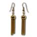 The Prestige Collection - Gold Overlay Tassel Hoop Earrings  30mm
